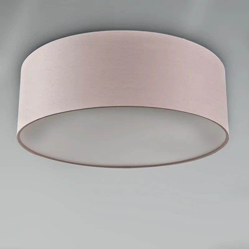 Plafoniera rosa 30 cm con LED - Drum LED