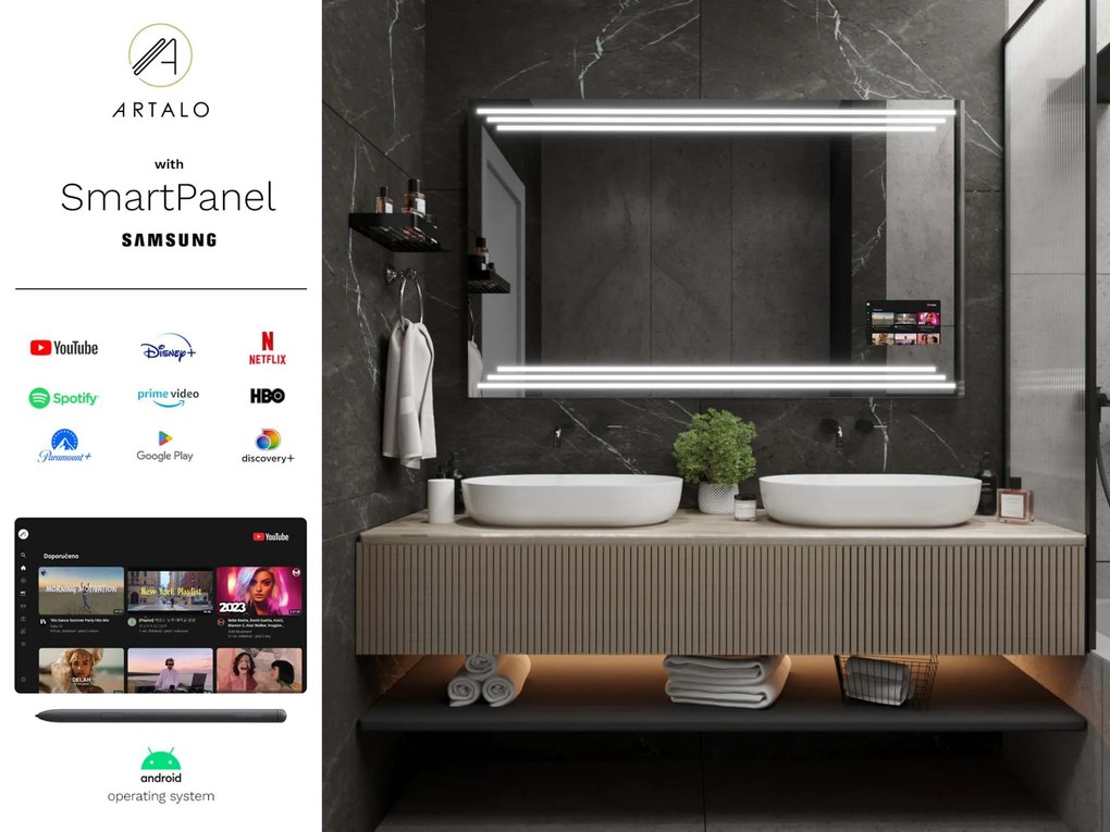 Specchio con LED illuminazione M17 premium