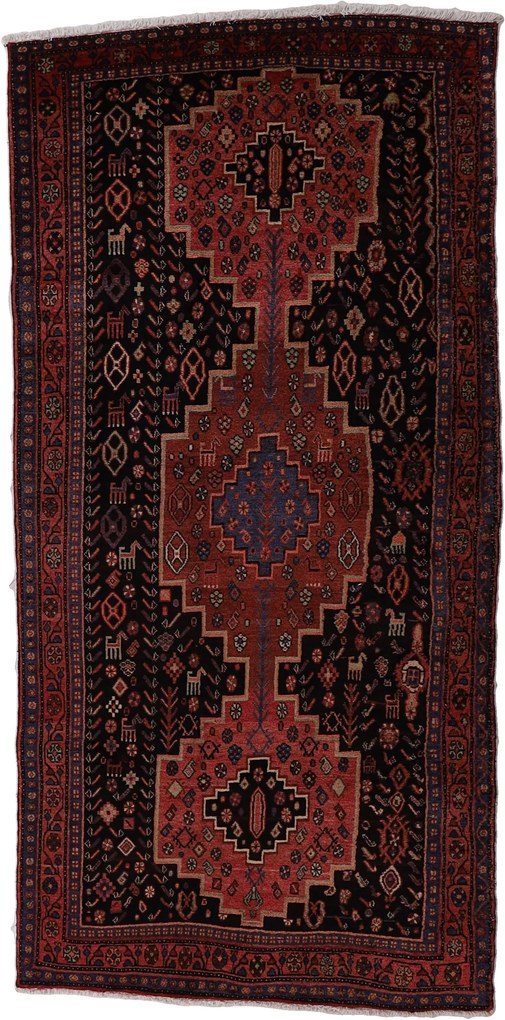 Kurdi Tappeto persiano 270x130 (Iran) Annodato A Mano