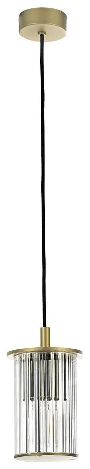 Argon 8755 - Lampadario da esterno a sospensione con filo NORFOLK 1xE27/15W/230V IP44 oro