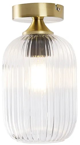 Plafoniera Art Déco in ottone - Banci