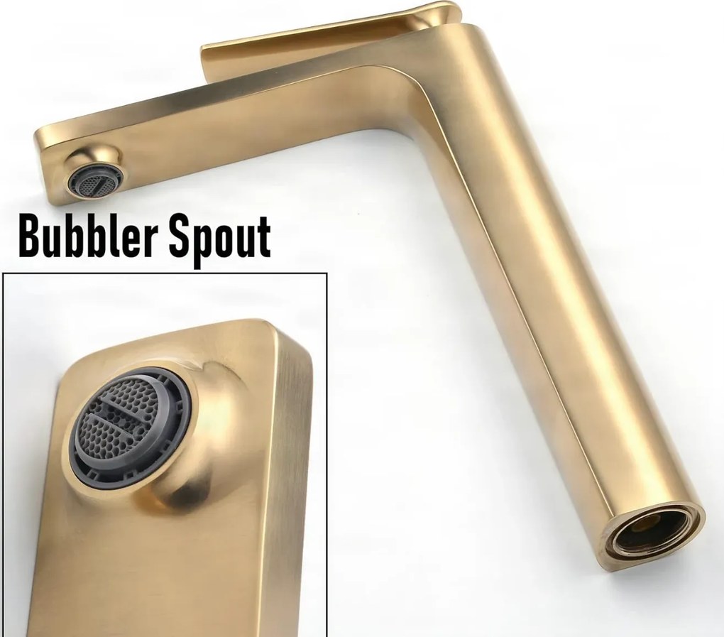 Rubinetto da pavimento per lavabo ELITE EDITION BSC1342 in ottone, in più finiture tra cui oro spazzolato e nero