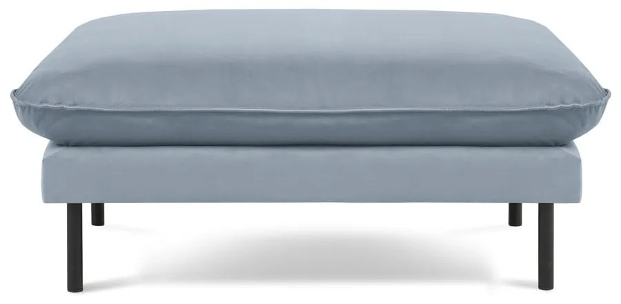 Poggiapiedi in velluto azzurro Vienna - Cosmopolitan Design