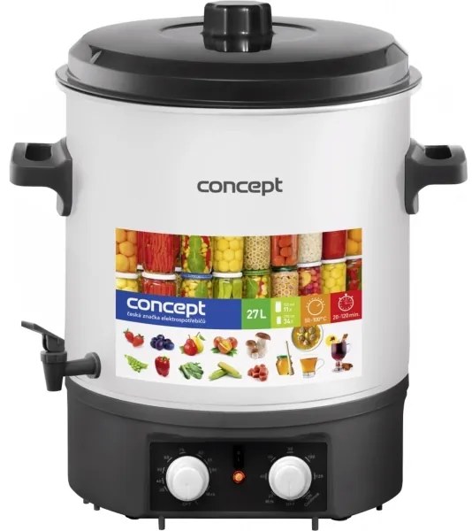 Concept ZH0030 - Conservazione della caldaia 27 l 2000W/230V bianco/nero