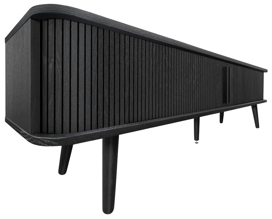 Mobile TV nero con effetto rovere 178x50x40 cm Rove – Woodman