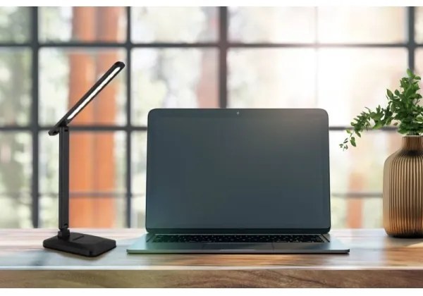 Globo 58481S - Lampada da tavolo LED LORNA dimmerabile touch 3W 5V 1800mAh nera