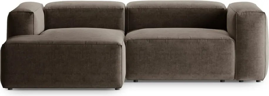 Divano angolare marrone (con penisola a sinistra/con chaise lounge) Bergamo – Cosmopolitan Design