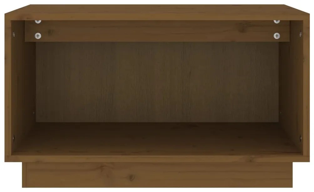 Mobile porta tv miele 60x35x35 cm in legno massello di pino