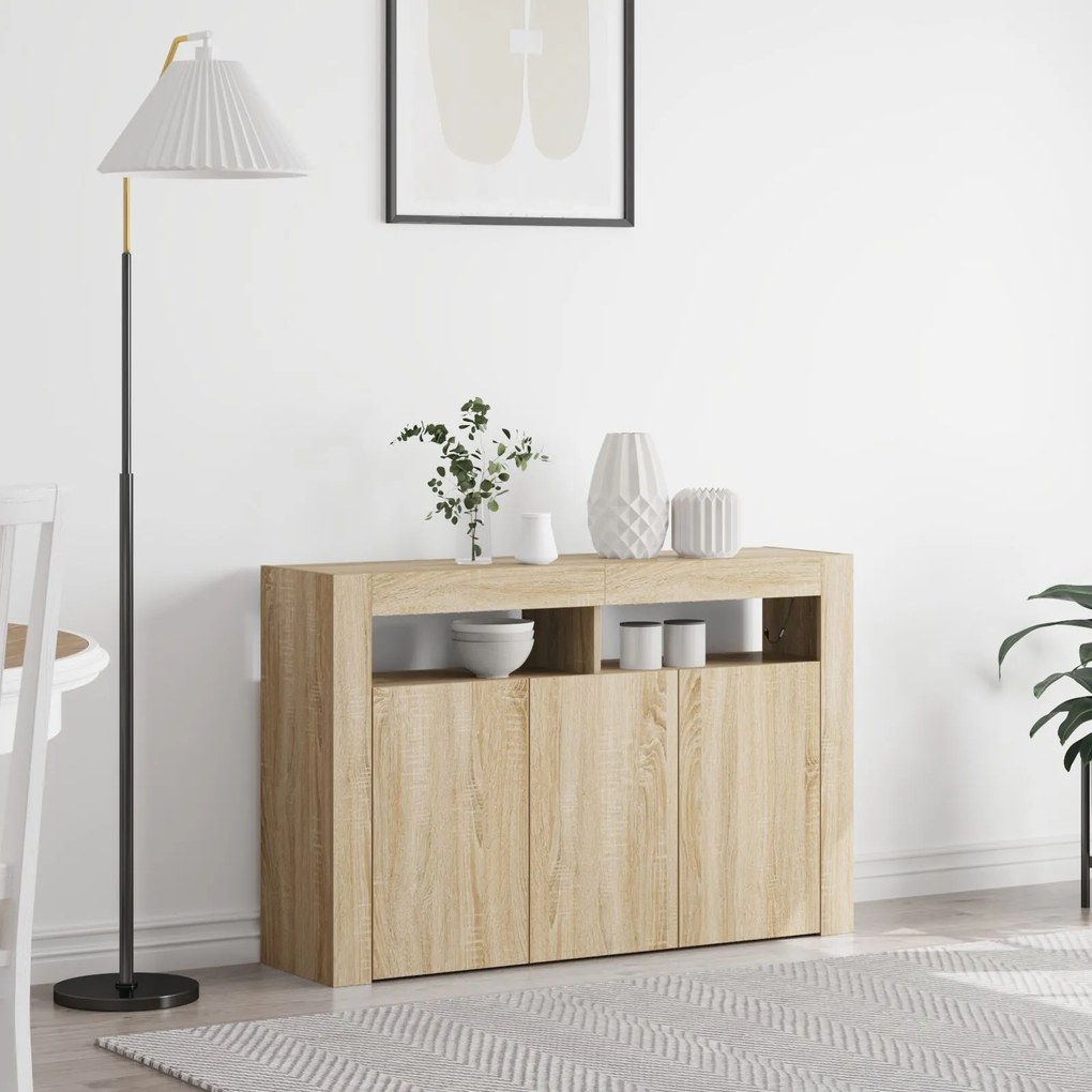 Mobile rovere sonoma legno ingegnerizzato 116 x 30 x 75 cm mobile