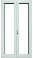 Portafinestra in PVC bianco L 120 x H 220 cm, 2 ante apertura a destra