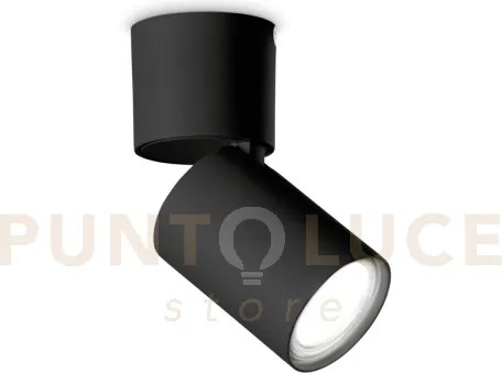 Toby faretto ip20 nero 1 luce attacco gu10 lampadina inclusa