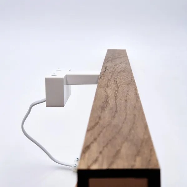 Brilagi-Illuminazione a LED per specchi da bagno WOODY MIRROR LED/15W/230V IP44 quercia/bianco