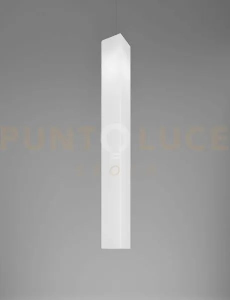 Tubes sospensione 120 bianco lucido nickel opaco 1 luce attacco e27