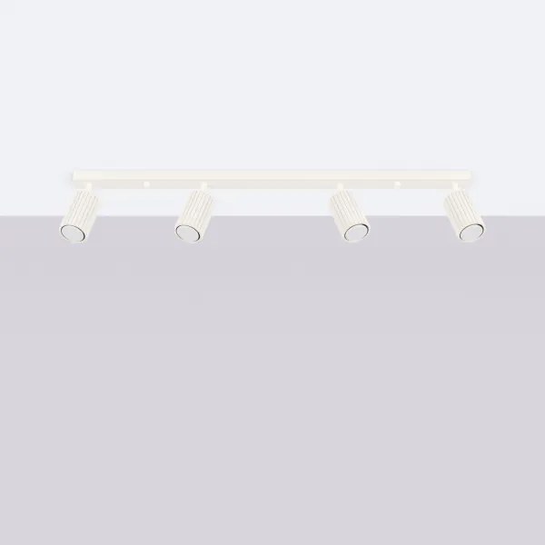 Sollux SL.1603 - Faretto KARBON 4xGU10/10W/230V color crema