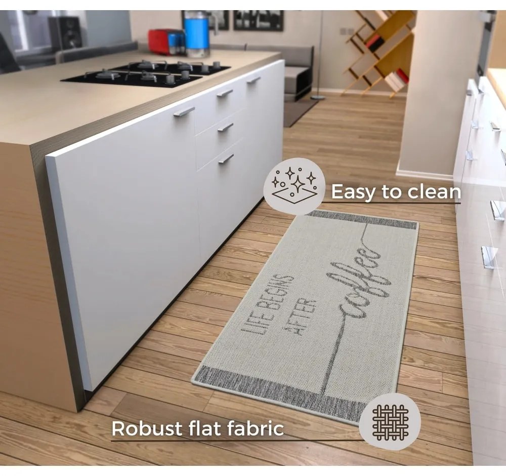 Passatoia grigia 62x150 cm Cucina – Hanse Home