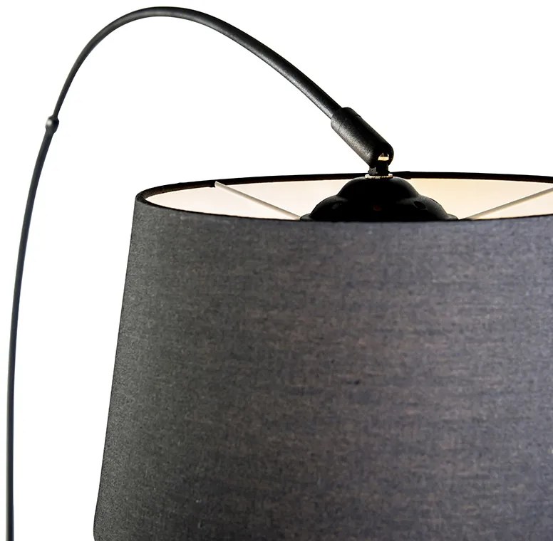 Smart moderna lampada ad arco nera incl. Wifi A60 - Arc Basic