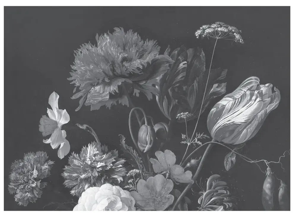 KEK Amsterdam Carta da parati panoramica Golden Age Flowers 11 - L