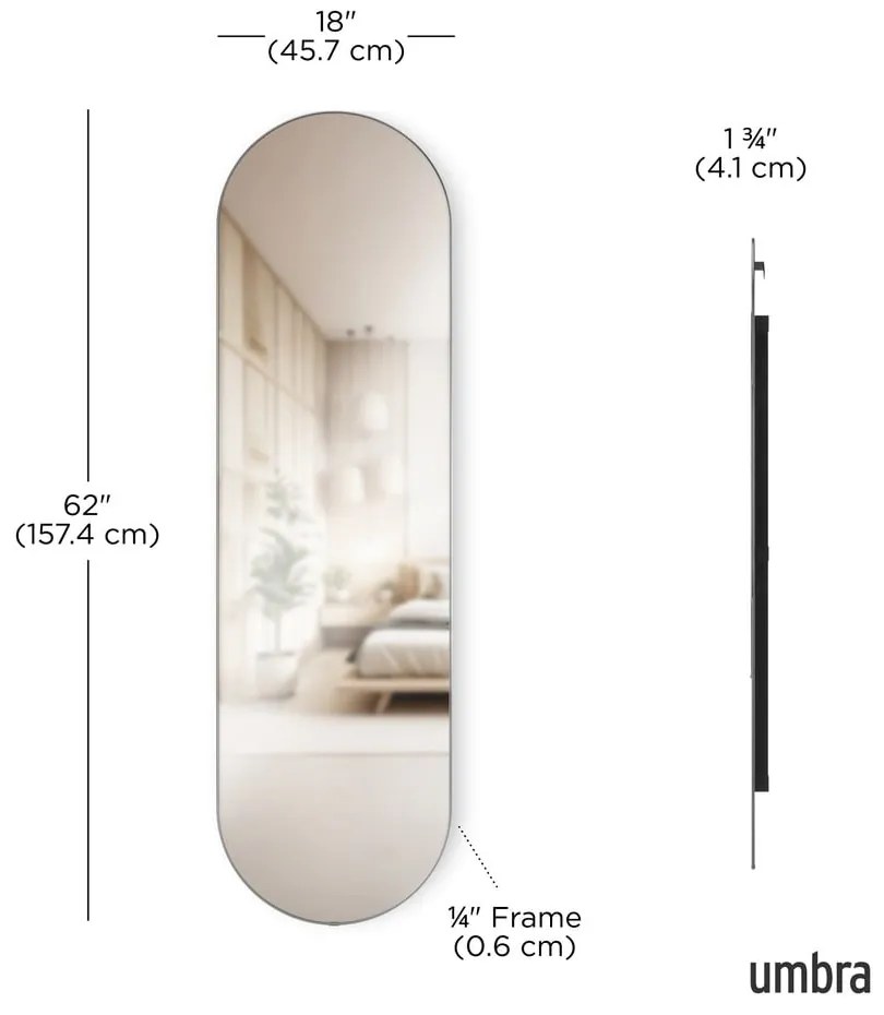 Specchio da parete/da terra 46x157 cm Hubba – Umbra
