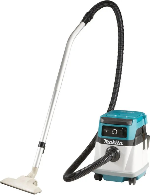 Makita - Aspiratore a batteria DVC150LZ per 2 x 18 v o funzionamento a rete senza batteria e caricabatterie
