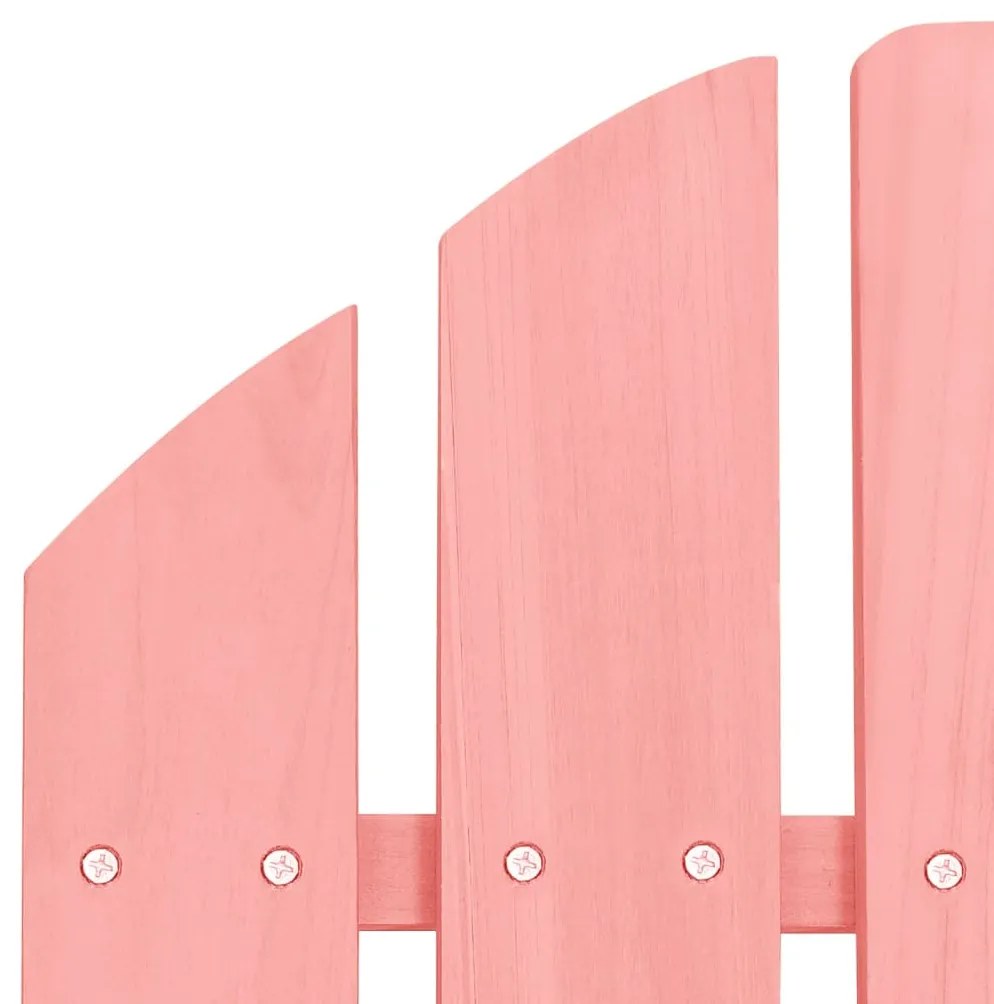 Sedia da giardino adirondack in legno massello di abete rosa