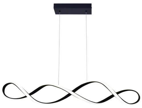 Lampadario LED a sospensione con filo INFINITO LED/34W/230V nero