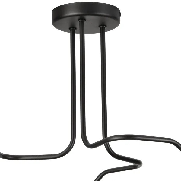 Lampadario a plafone MATYLDA 3xE27/60W/230V nero