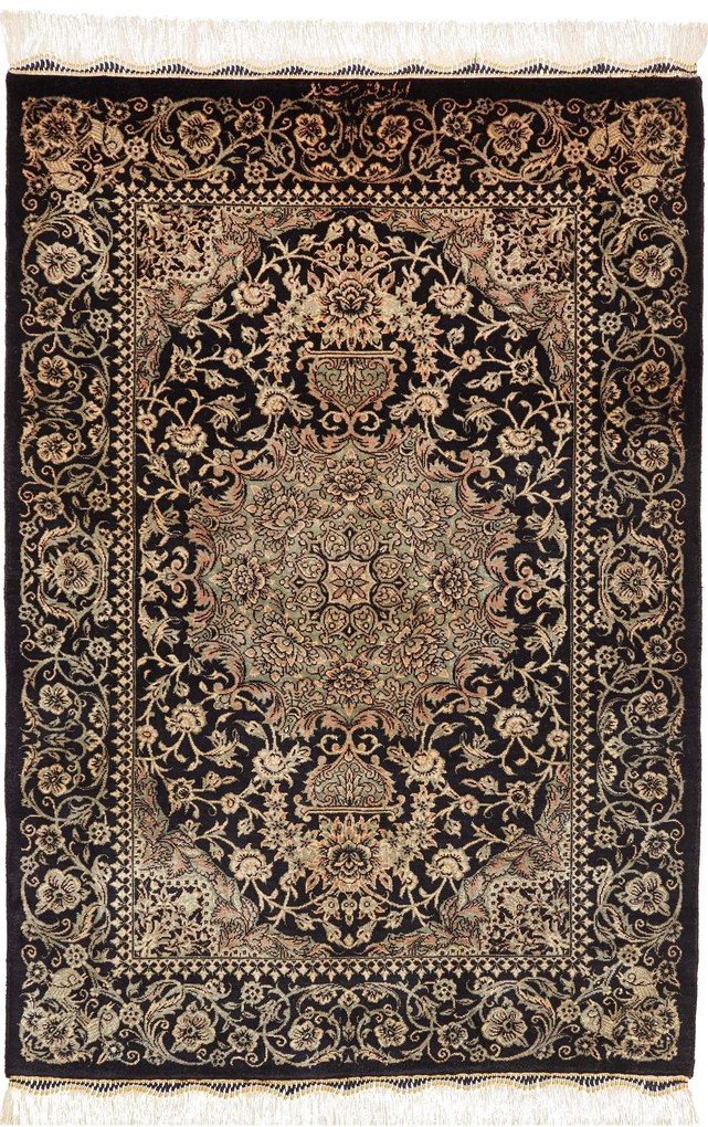 Ghom Tappeto 60 x 90 (Iran) Annodato A Mano