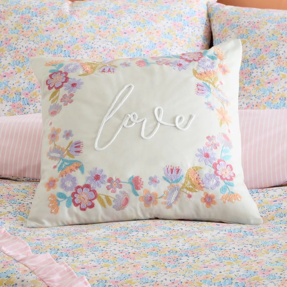 Cuscino decorativo in misto lino 45x45 cm Love – Catherine Lansfield