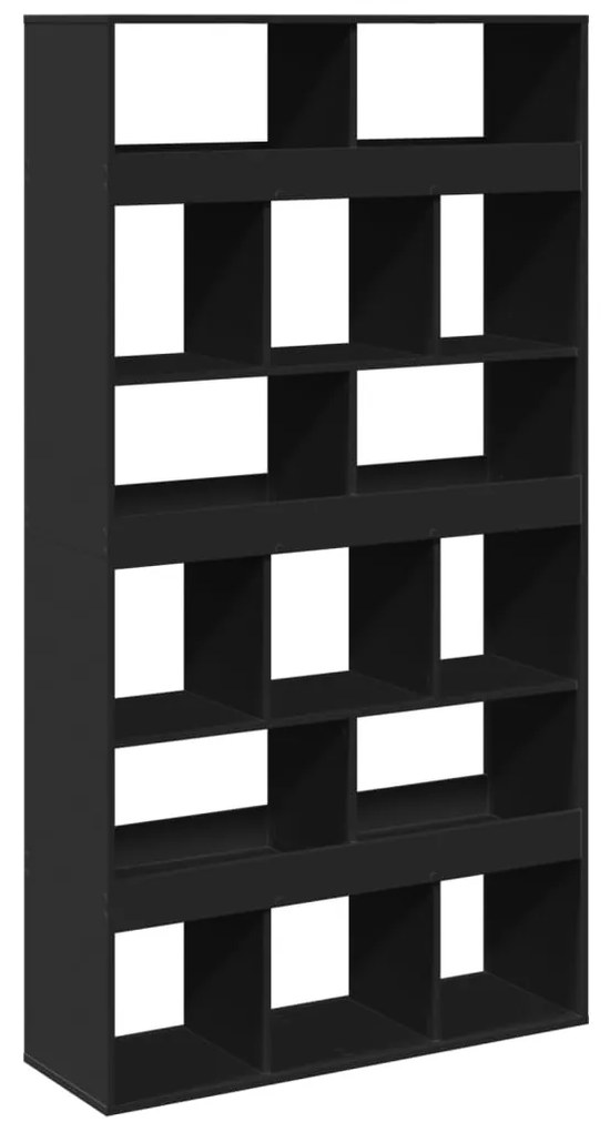 Divisorio stanza nero 100x33x187,5 cm in truciolato