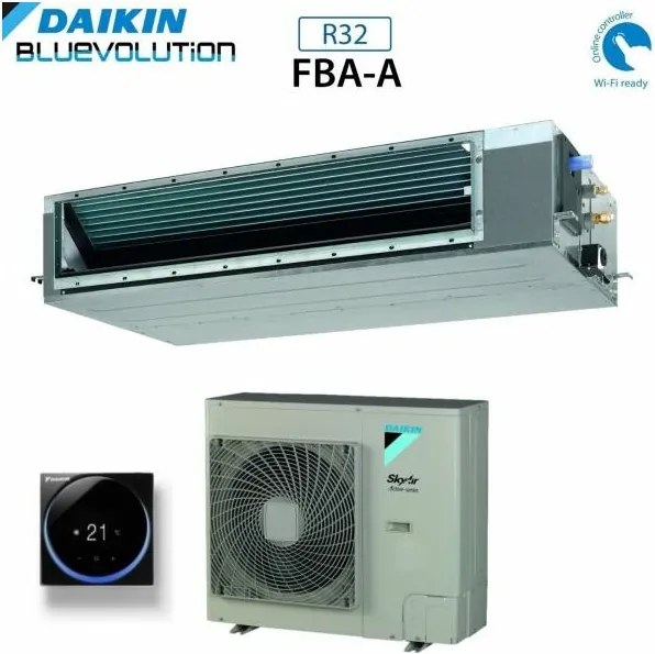 Climatizzatore Condizionatore Daikin Bluevolution Canalizzato Canalizzabile Media Prevalenza 24000 btu FBA71A + RZAG71NV1 Monofase R-32 Wi-Fi
