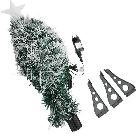 Aigostar - Albero di Natale LED da esterno 55xLED/3,6W/230V/8 funzioni 60cm IP44 bianco freddo