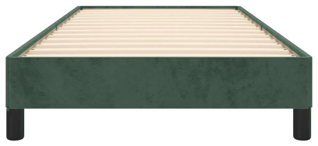 Giroletto verde scuro 90x190 cm in velluto