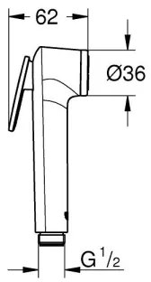 GROHE 26351000 - Doccetta a mano VITALIO TRIGGER SPRAY 30, cromo lucido