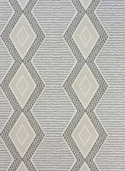 Steifentapete Belle Ile von Nina Campbell - Grey/ Gold