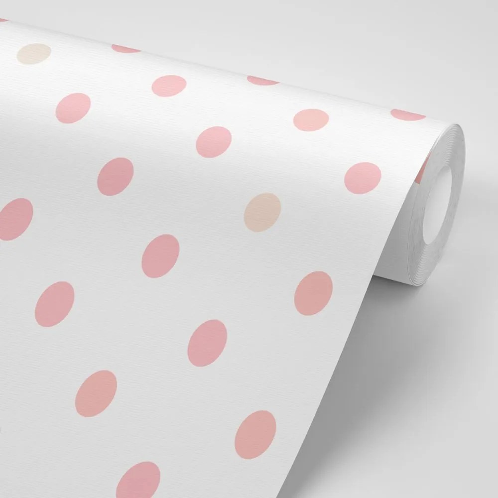 Carta da parati – Punti rosa