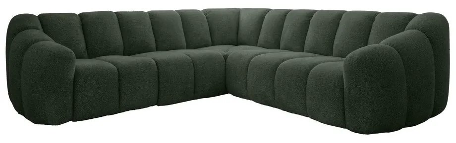 Divano angolare verde scuro Shell – Miuform