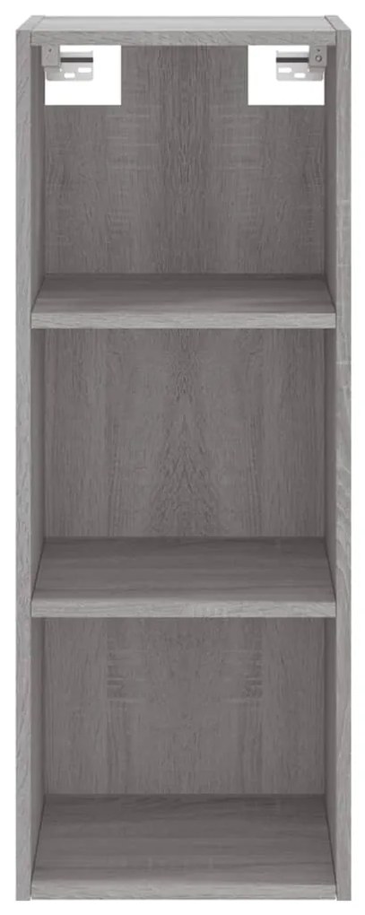 Credenza Grigio Sonoma 34,5x34x180 cm in Legno Multistrato