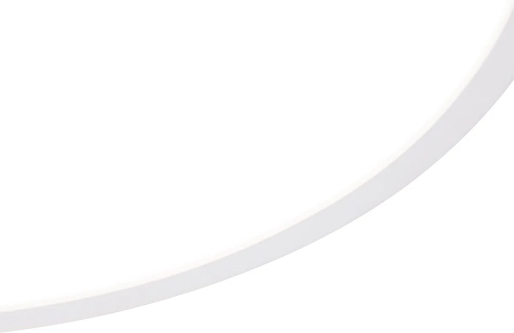 Plafoniera smart bianca 40 cm con LED RGBW IP54 - Siem