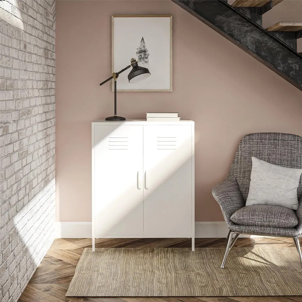 Mobile in metallo bianco 40x102x80 cm Mission District - Støraa