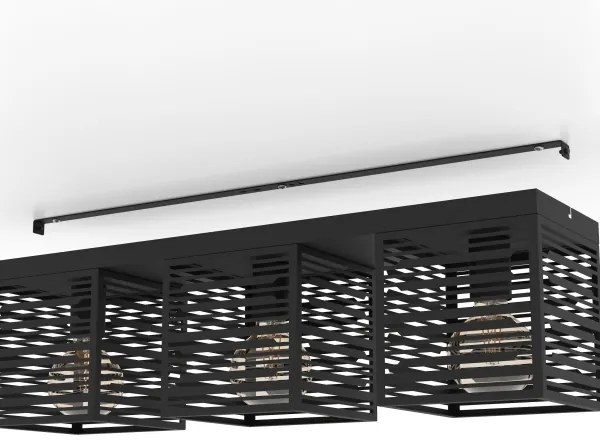 Eglo 900357 - Plafoniera PIEDRITAS 3xE27/40W/230V