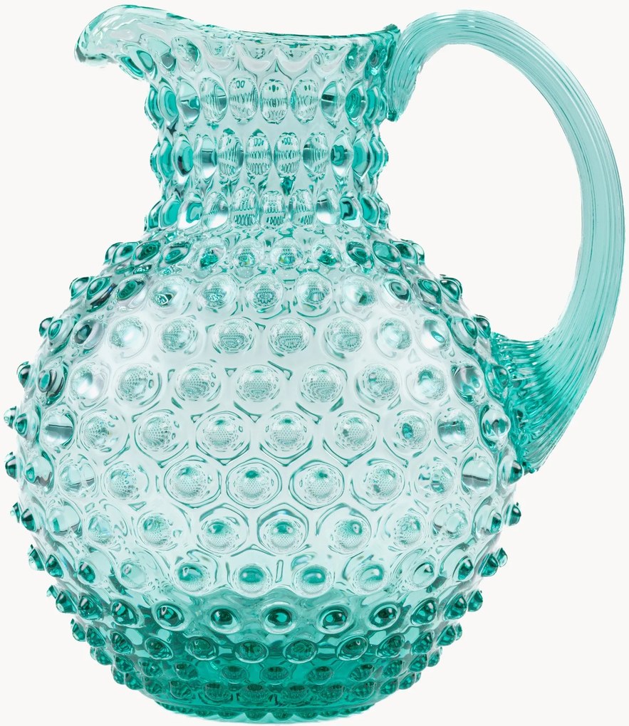 Brocca in vetro soffiato Paris Hobnail