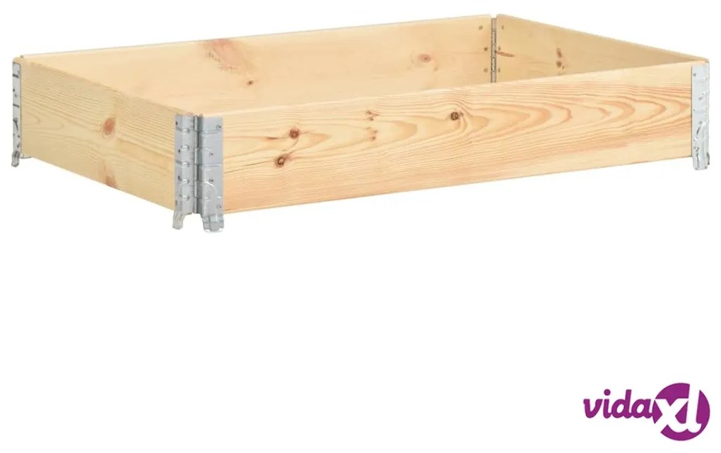 vidaXL Fioriera Rialzata 80x120 cm in Legno Massello di Pino