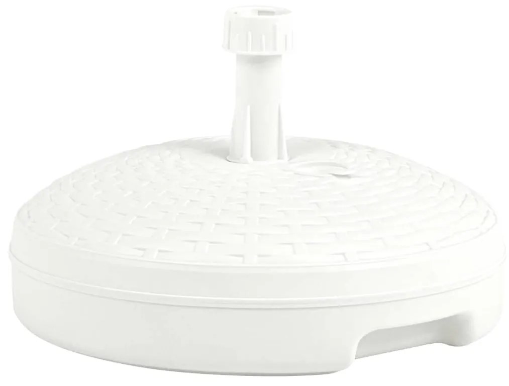 Base Ombrellone Per Sabbia/acqua 20l Bianca Rattan İn Plastica /