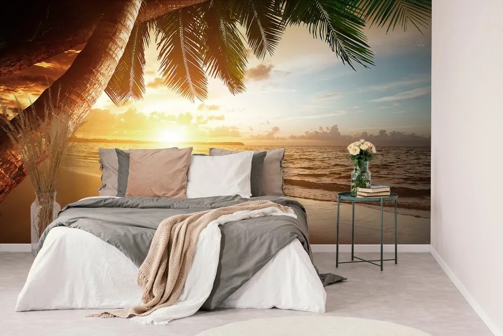 Carta da parati – Alba sulla spiaggia caraibica