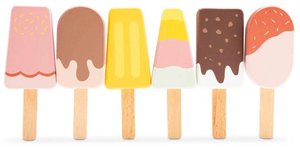 Set di ghiaccioli in legno - 6 pezzi