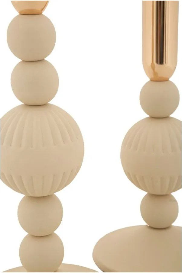 Portacandele in set in metallo 2 pz Aster – Mauro Ferretti