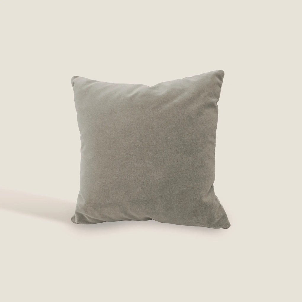 Luxury cuscino quadrato in velluto misto cotone disponibile in diversi colori
