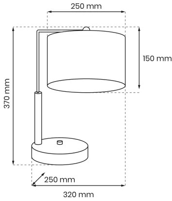 Lampada da tavolo LINO 1xE27/60W/230V