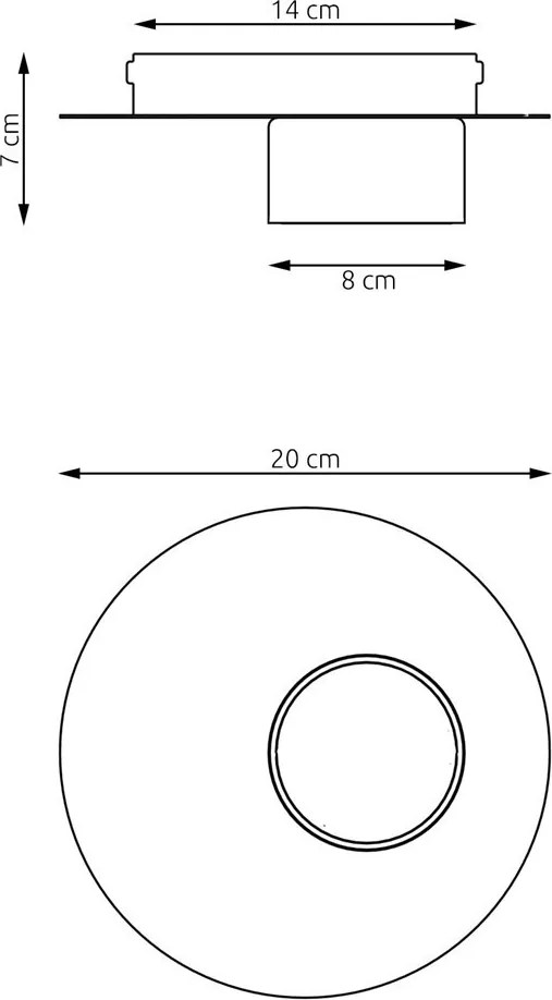 Lampada da soffitto in acciaio BOLX 1 GX53 nera da interno