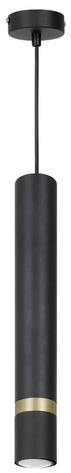 Lampadario a sospensione con filo JOKER 1xGU10/25W/230V nero/oro